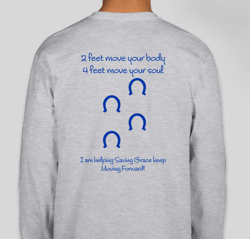 Help Saving Grace keep Moving Forward! Fundraiser - unisex shirt design - back