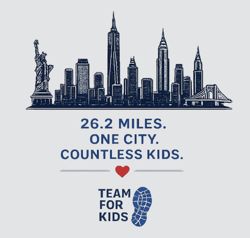 NYC Marathon 2026 shirt design - zoomed