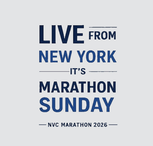 NYC Marathon 2026 shirt design - zoomed