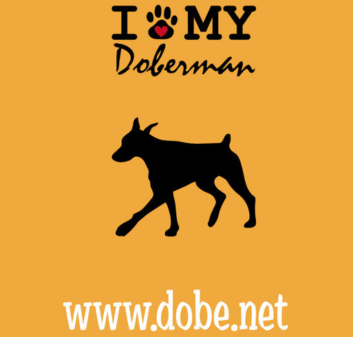 T-shirt fundraiser to help save Dobermans in the Metropolitian Washington DC area and parts of West shirt design - zoomed