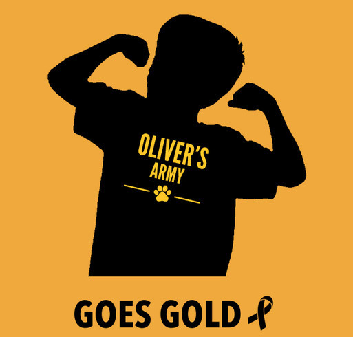 Oliver's Army Goes Gold shirt design - zoomed