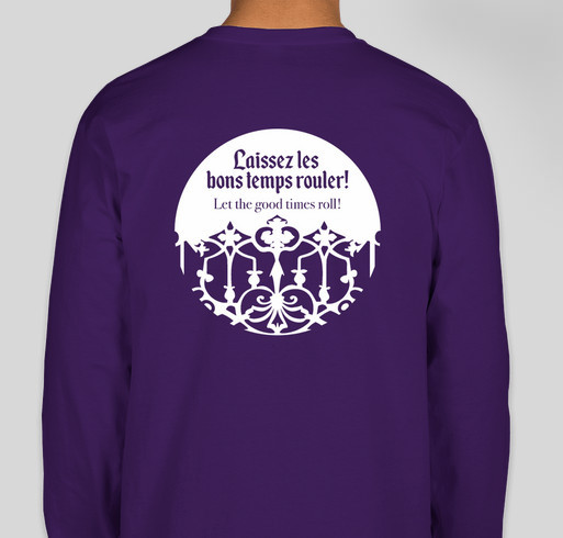 Art in the Big Easy for Koss Family Foundation Fundraiser - unisex shirt design - back
