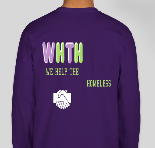 We Help The Homeless (WHTH) Fundraiser - unisex shirt design - back
