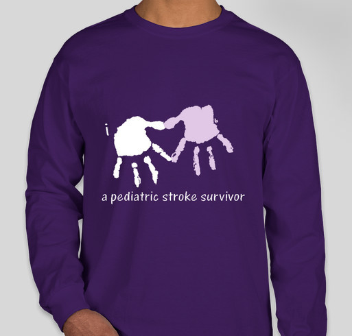 I *heart* a pediatric stroke survivor (left hemi) Fundraiser - unisex shirt design - front