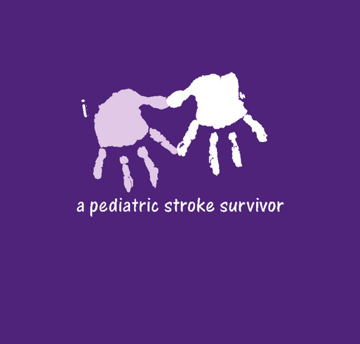 I *heart* a pediatric stroke survivor (Right Hemi) shirt design - zoomed