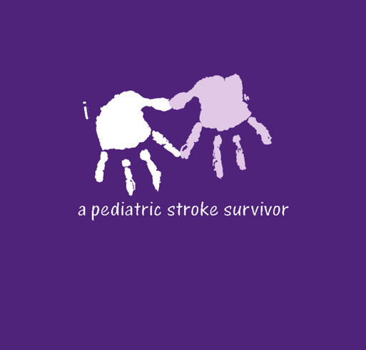 I *heart* a pediatric stroke survivor (left hemi) shirt design - zoomed