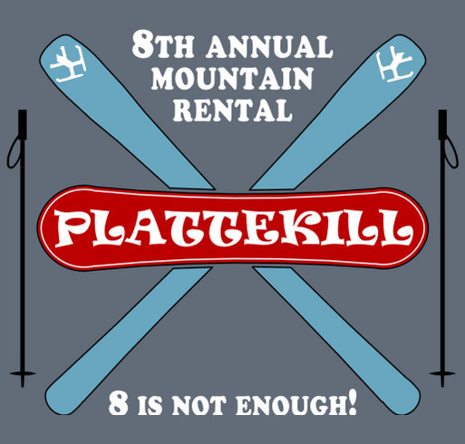8th Annual Rent Plattekill shirt design - zoomed