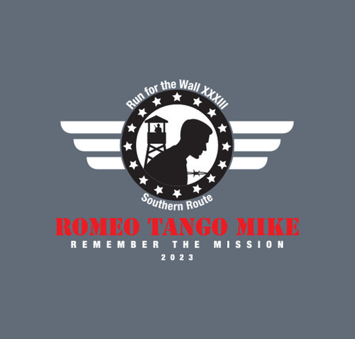 Romeo Tango Mike - Remember the Mission 2023 shirt design - zoomed