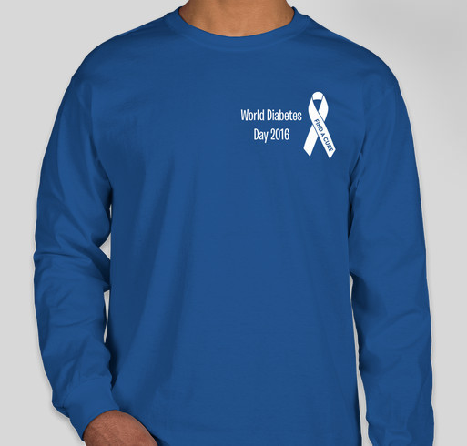 World Diabetes Day T-shirt Fundraiser for Type 1 Diabetes Fundraiser - unisex shirt design - front