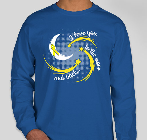 Tiffany - I love you to the moon and back Fundraiser - unisex shirt design - front