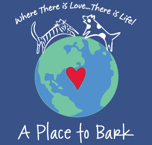 "A Place To Bark" shirt design - zoomed