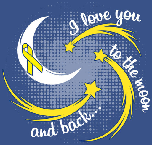 Tiffany - I love you to the moon and back shirt design - zoomed
