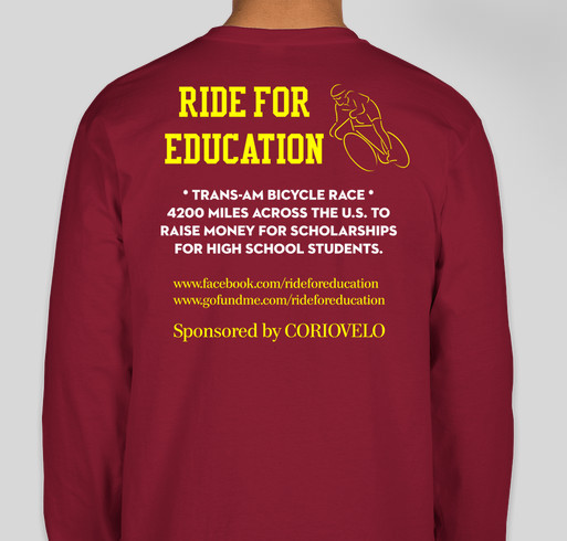 Ride For Education Fundraiser - unisex shirt design - back