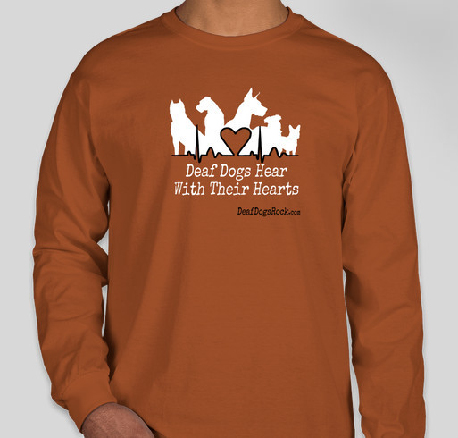 Celebrate National Deaf Dogs Rock Day - Support Deaf Dogs In Need with a Great DDR Shirt Fundraiser - unisex shirt design - front