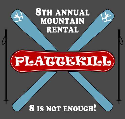 8th Annual Rent Plattekill shirt design - zoomed