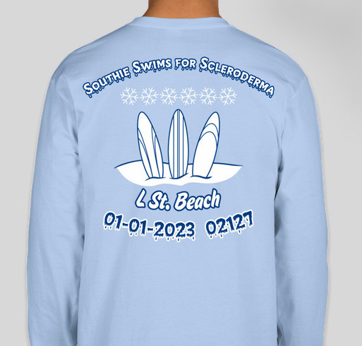 Southie Swims for Scleroderma 2023 Fundraiser - unisex shirt design - back