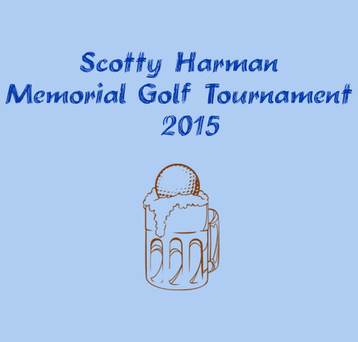 Scott Harman Memorial Scholarship Fund golf outing shirt design - zoomed