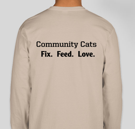 Show Your Community Cat Pride! Fundraiser - unisex shirt design - back