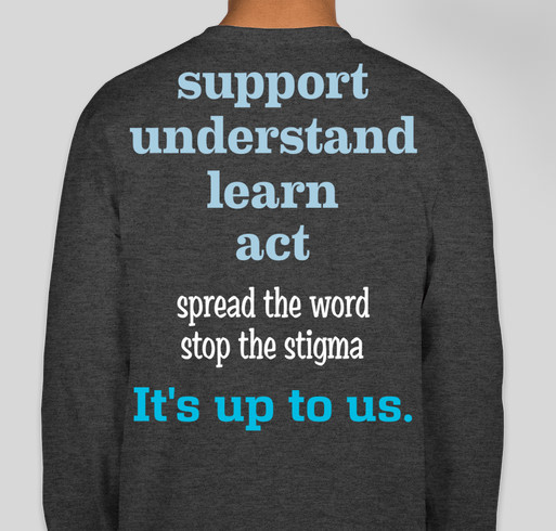 Scare Away the Stigma Fundraiser - unisex shirt design - back