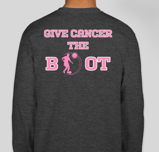 Give Cancer the Boot - Hull High Girls Soccer Fundraiser - unisex shirt design - back