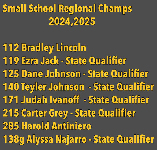 UNK wrestling 2025 shirt design - zoomed