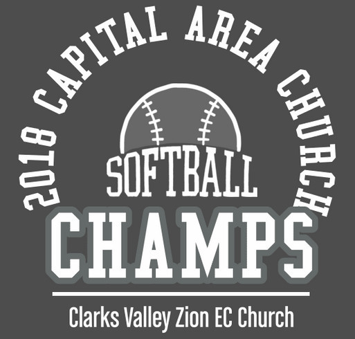 CVZ Church Softball Championship Gear shirt design - zoomed
