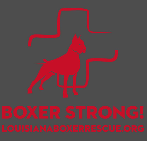 Louisiana Boxer Rescue Christmas Fundraiser shirt design - zoomed