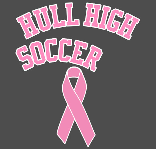 Give Cancer the Boot - Hull High Girls Soccer shirt design - zoomed