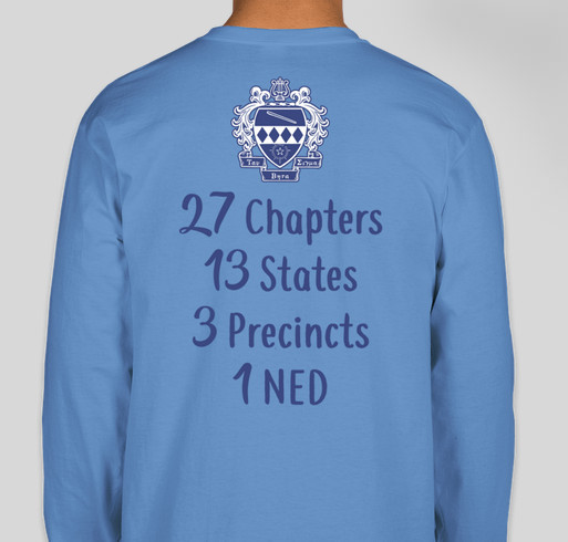 Tau Beta Sigma Northeast District Swag Fundraiser Fundraiser - unisex shirt design - back