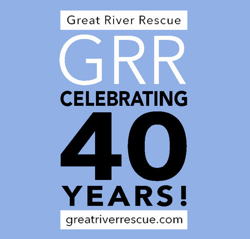 Great River Rescue 40th Anniversary Sale shirt design - zoomed