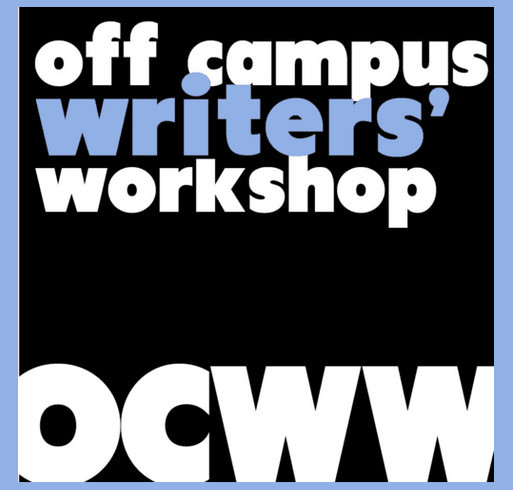 OCWW Off Campus Writers' Workshop shirt design - zoomed