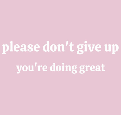 Suicide Prevention shirt design - zoomed