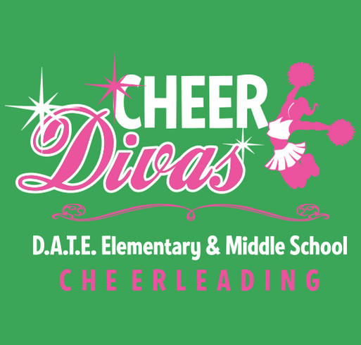 DATE Cheerleaders T-shirt Booster Campaign shirt design - zoomed