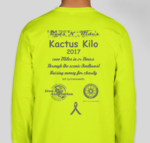 Kactus Kilo - Raising Money for Pediatric Brain Tumor Research Fundraiser - unisex shirt design - back