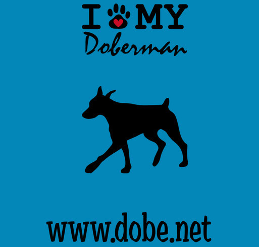 T-shirt fundraiser to help save Dobermans in the Metropolitian Washington DC area and parts of West shirt design - zoomed