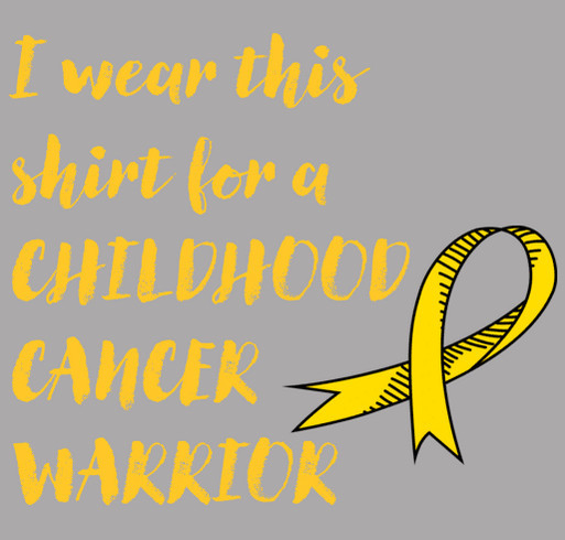 Shirts to support childhood cancer awareness shirt design - zoomed