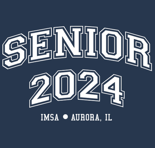 Class of 24 Senior Merch shirt design - zoomed
