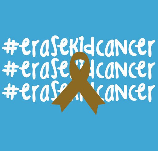 #erasekidcancer® 2023 shirt design - zoomed