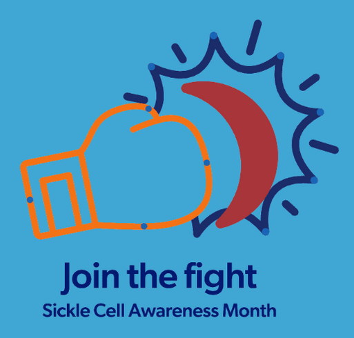 Sickle Cell Awareness shirt design - zoomed