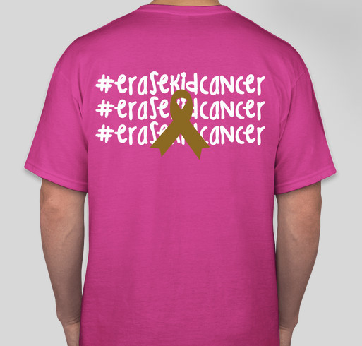 #erasekidcancer® 2023 Fundraiser - unisex shirt design - front