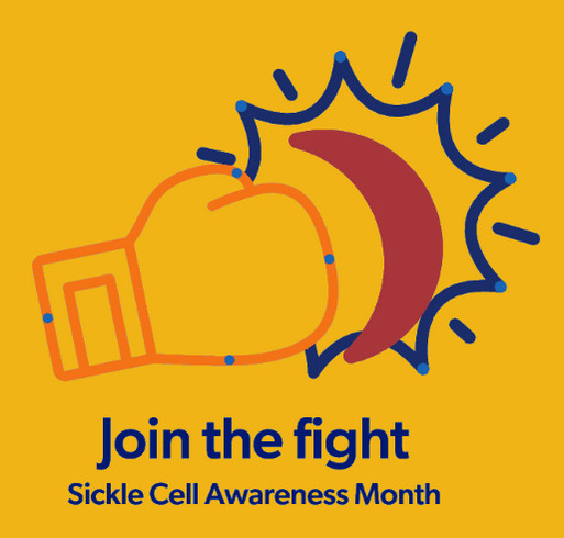 Sickle Cell Awareness shirt design - zoomed