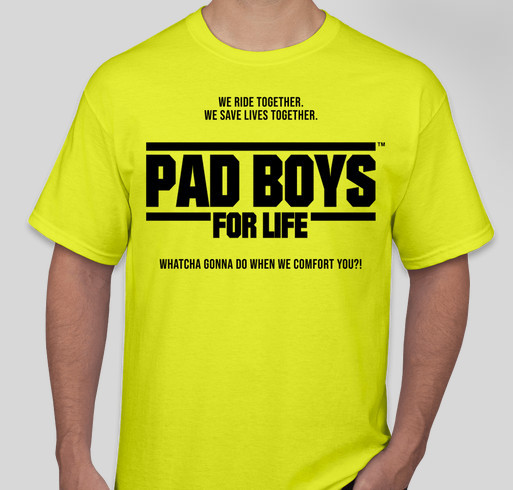 Get Your PAD BOYS GEAR and Help Us Get to the Gumball 3000 Fundraiser - unisex shirt design - front