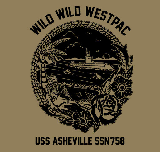 USS ASHEVILLE FRG Fundraiser shirt design - zoomed