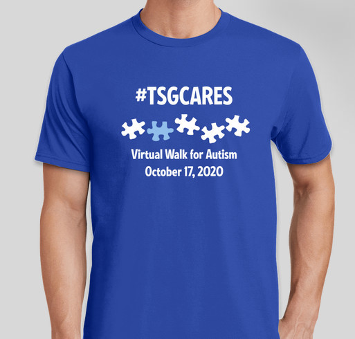 The Servant Group Cares Corporation - Virtual Walk for Autism Fundraiser - unisex shirt design - front