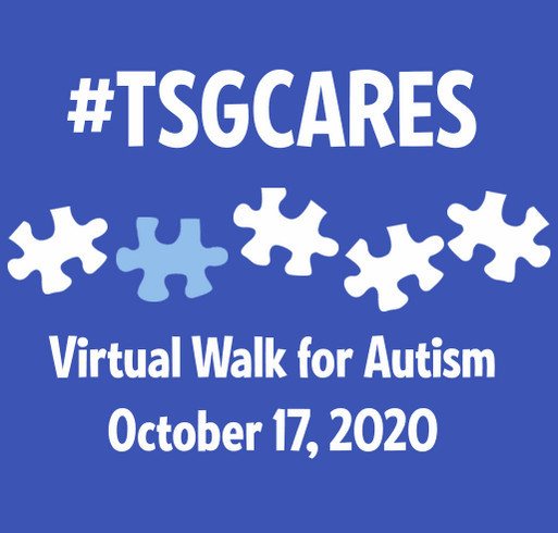 The Servant Group Cares Corporation - Virtual Walk for Autism shirt design - zoomed
