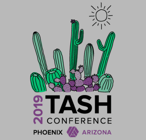 2019 TASH Conference - Limited Edition Apparel shirt design - zoomed