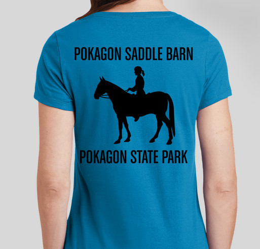 Pokagon Saddle Barn Fundraiser - unisex shirt design - back