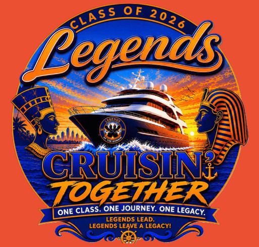 Legends - Class of 2026 "Cruisin Together" T-Shirts shirt design - zoomed