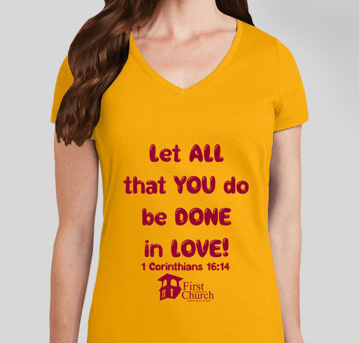 First Church Diaconate Host our Annual Cookout and T-shirt Fundraiser Fundraiser - unisex shirt design - front