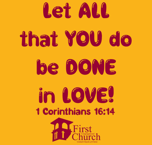First Church Diaconate Host our Annual Cookout and T-shirt Fundraiser shirt design - zoomed